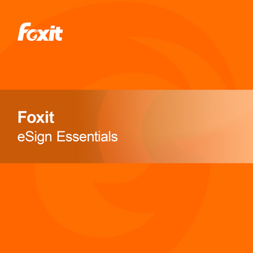 Foxit eSign Βασικά στοιχεία