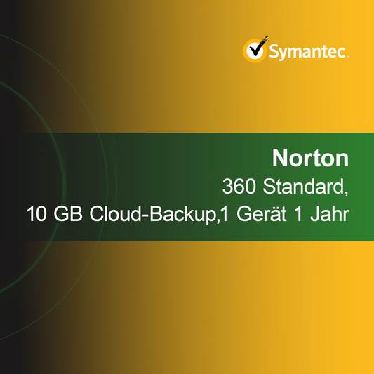 Norton 360 Standard, 10 GB облачно архивиране, 1 устройство 1 година
