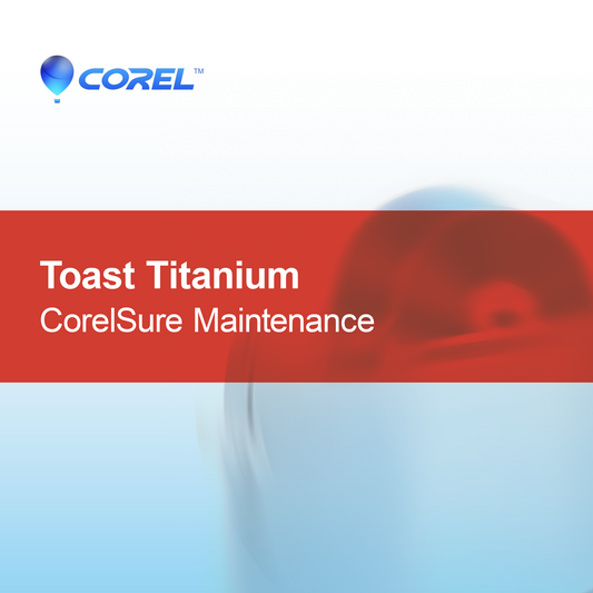 Toast Titanium CorelSure Onderhoud
